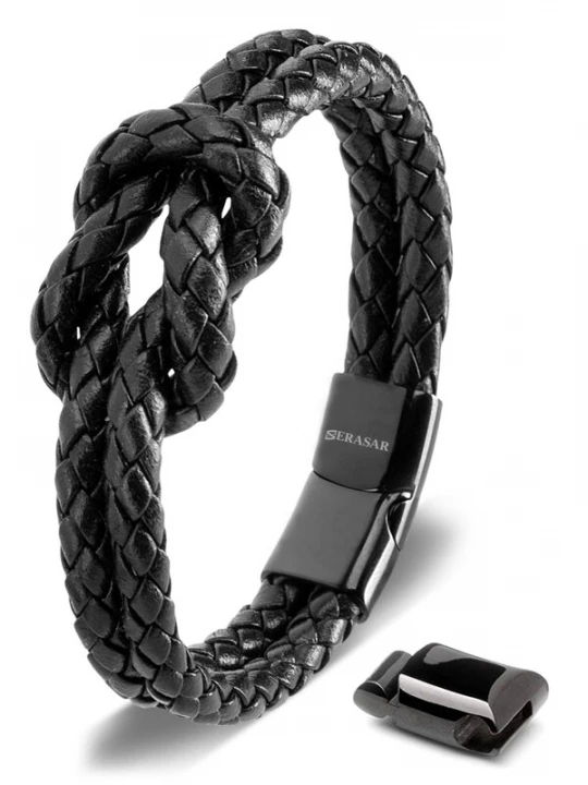 Foto van product SERASAR Armband 'Knot' zwart