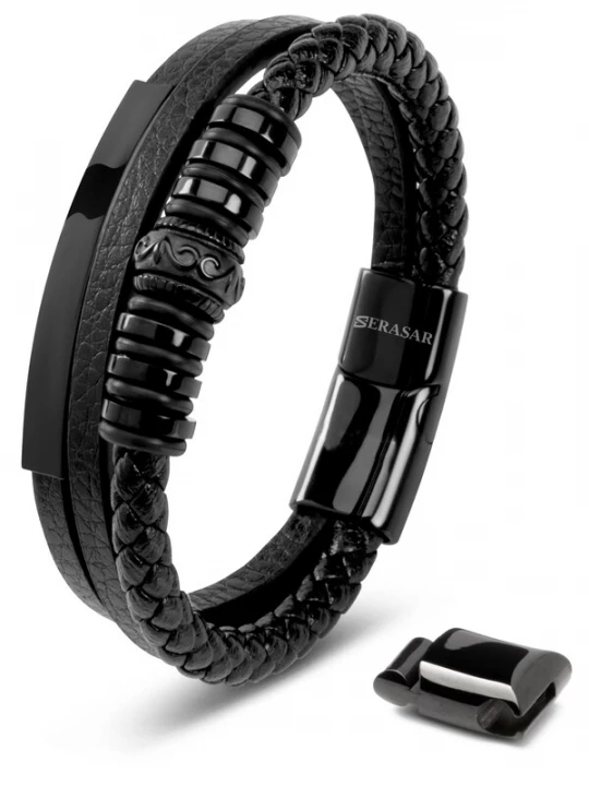 Foto van product SERASAR Armband 'Shine' zwart