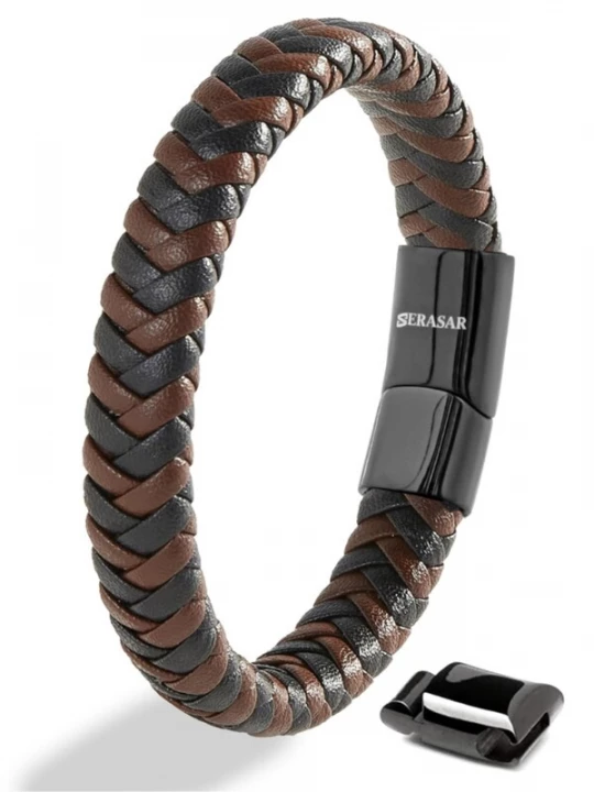 Foto van product SERASAR Armband 'Steady' bruin