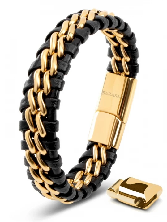 Foto van product SERASAR Armband 'Steel' goud