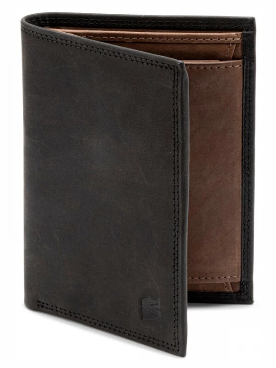 Foto van product SERASAR Portemonnee 'Vintage' black denim