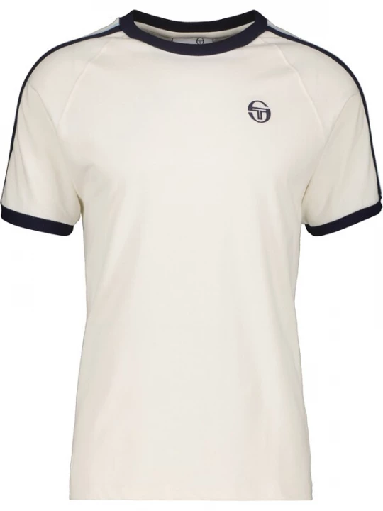 Foto van product Sergio Tacchini Functioneel shirt 'Hadow Ringer' navy / lichtblauw / wit