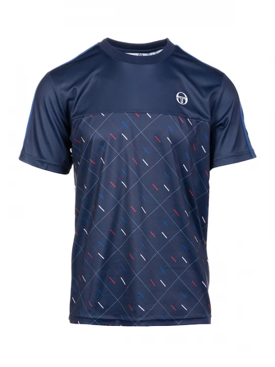 Foto van product Sergio Tacchini Functioneel shirt 'Scotland' blauw / donkerblauw / rood / wit