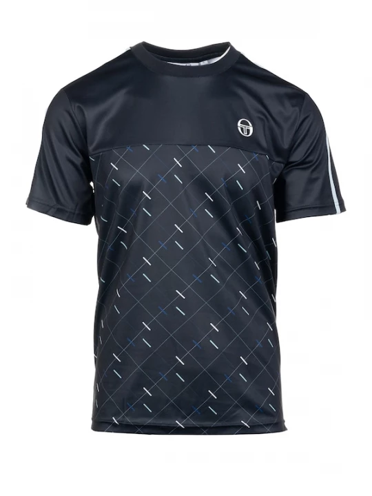 Foto van product Sergio Tacchini Functioneel shirt 'Scotland' blauw / zwart / wit