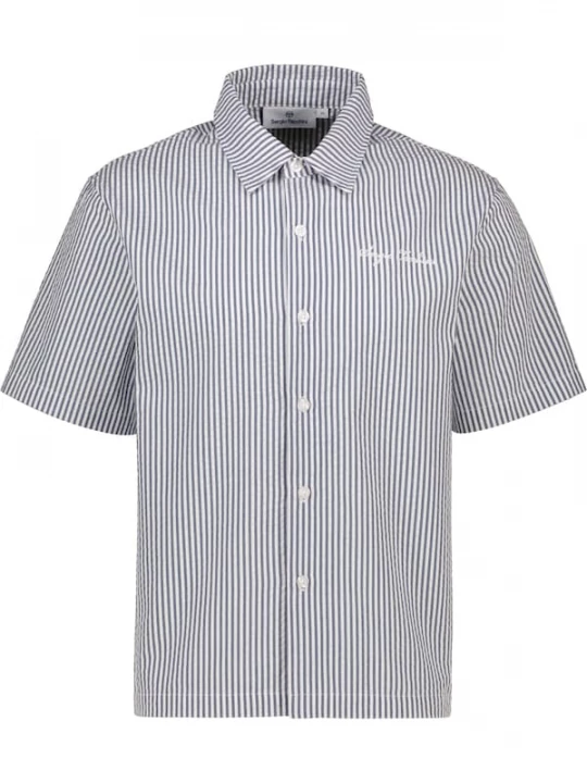 Foto van product Sergio Tacchini Overhemd smoky blue / wit