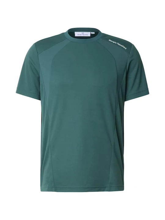 Foto van product Sergio Tacchini Shirt 'Adriatico' cyaan blauw / wit