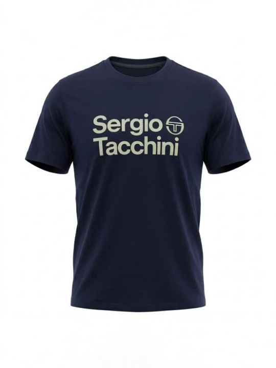 Foto van product Sergio Tacchini Shirt 'Alternativa Co' navy / pastelgroen