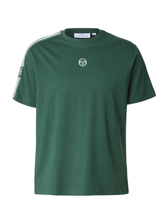 Foto van product Sergio Tacchini Shirt 'Cesena Co' donkergroen / wit