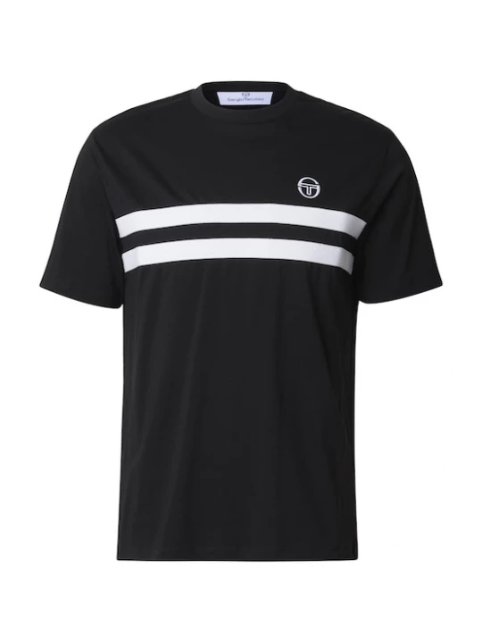Foto van product Sergio Tacchini Shirt 'Egeo Co' zwart / wit