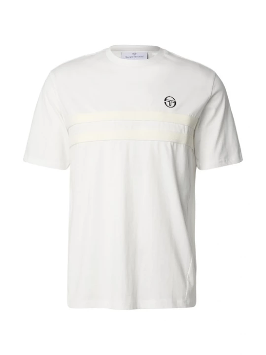 Foto van product Sergio Tacchini Shirt 'Egeo Co' zwart / wit / offwhite