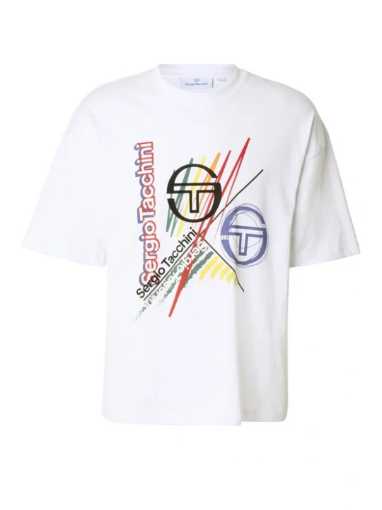 Foto van product Sergio Tacchini Shirt 'Fervore' lichtlila / rood / zwart / wit