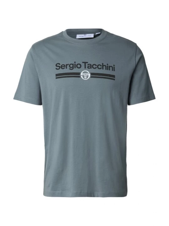 Foto van product Sergio Tacchini Shirt 'Marchio' basaltgrijs / zwart / wit