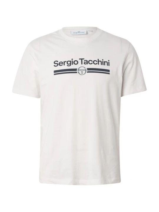 Foto van product Sergio Tacchini Shirt 'Marchio' navy / wit