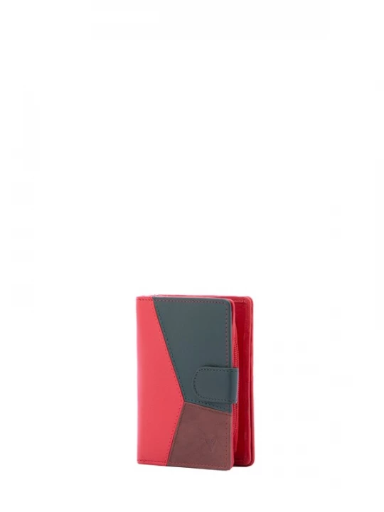 Foto van product Sergio Valentini Portemonnee bruin / petrol / rood
