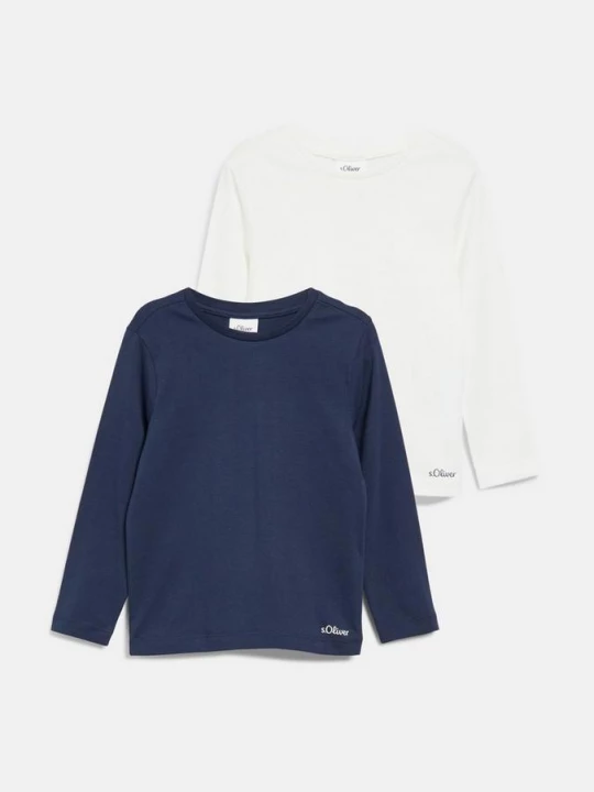 Foto van product Set van 2 unisex katoenen shirts met lange mouwen s.Oliver