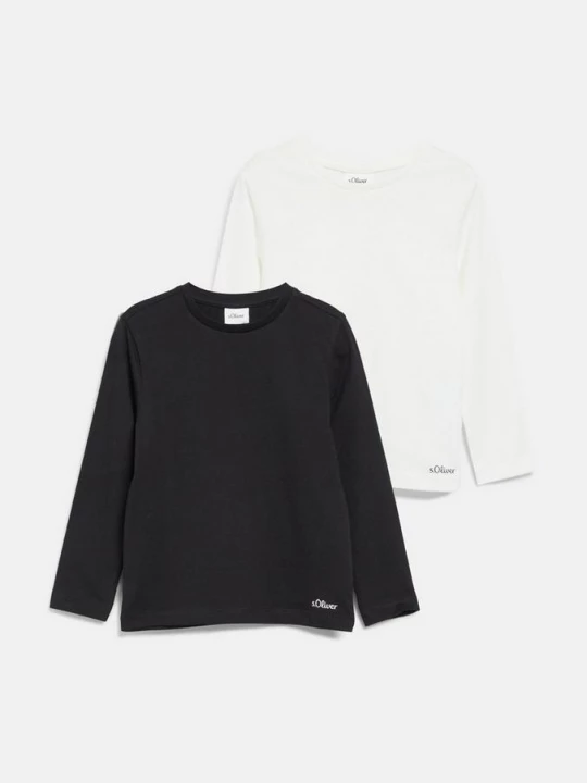 Foto van product Set van 2 unisex katoenen shirts met lange mouwen s.Oliver