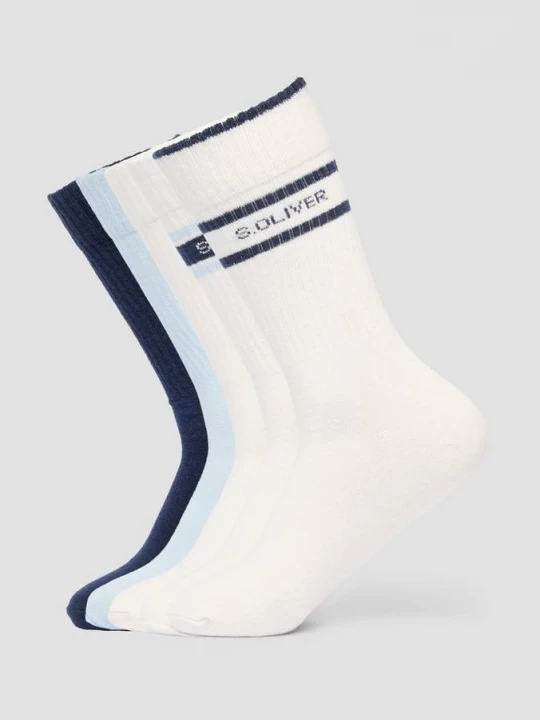Foto van product Set van 5 paar uniseks lange sokken s.Oliver blauw