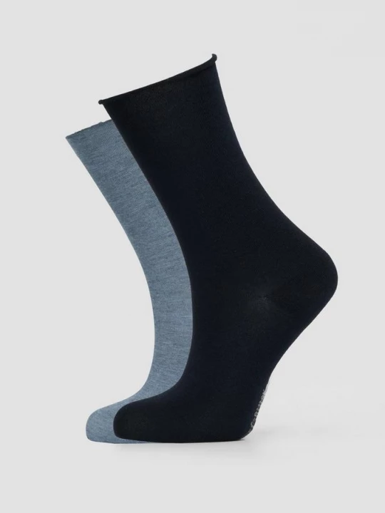 Foto van product Set van twee paar sokken met lange schacht s.Oliver blauw