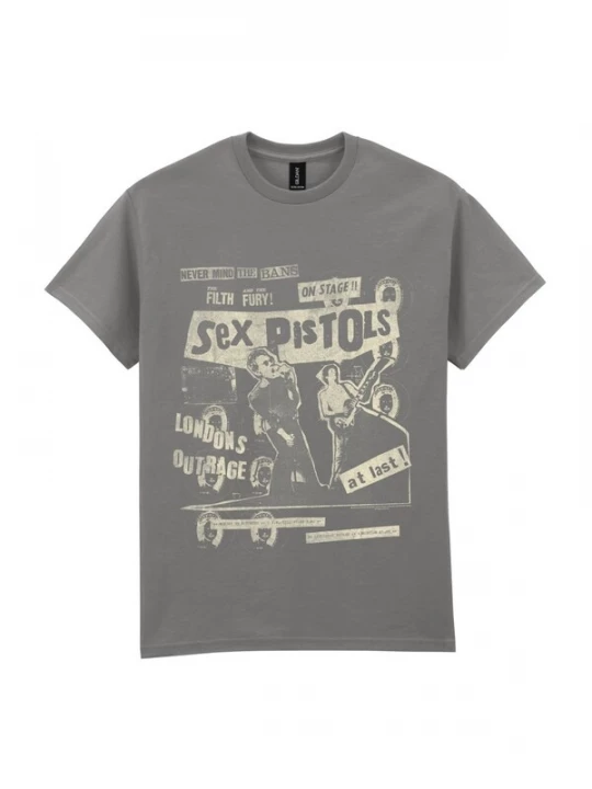 Foto van product Sex Pistols Shirt 'Sex Pistols On Stage T-Shirt' grijs
