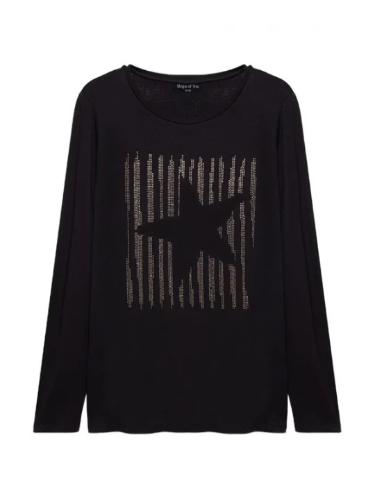 Foto van product Shape Of You Shirt goud / zwart