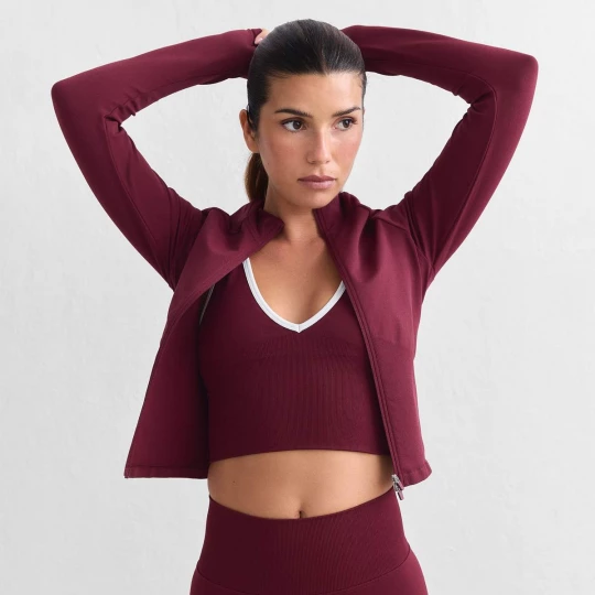Foto van product Shape Seamless Zip Jacket AIMN rood