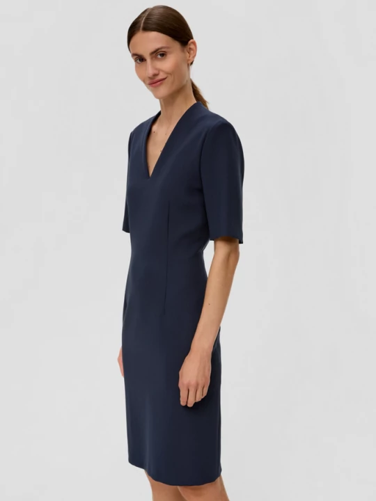 Foto van product Sheath jurk van viscosemix s.Oliver blauw
