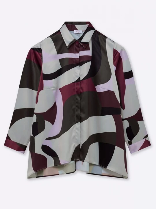 Foto van product SHEEGO Blouse basaltgrijs / sering / bordeaux / zwart
