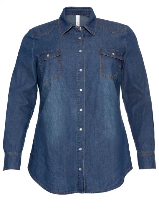 Foto van product SHEEGO Blouse blauw denim