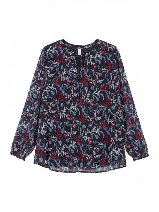 Foto van product SHEEGO Blouse blauw / rosé / donkerrood