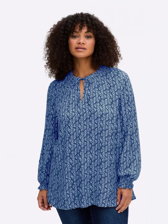 Foto van product SHEEGO Blouse blauw / wit