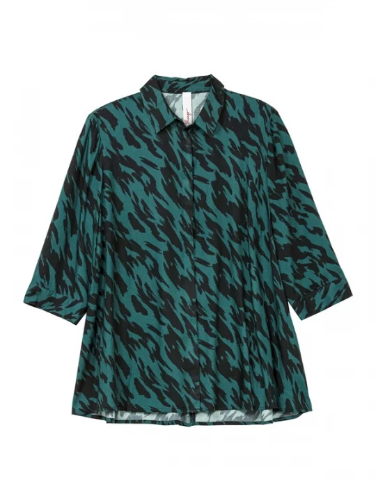 Foto van product SHEEGO Blouse petrol / zwart