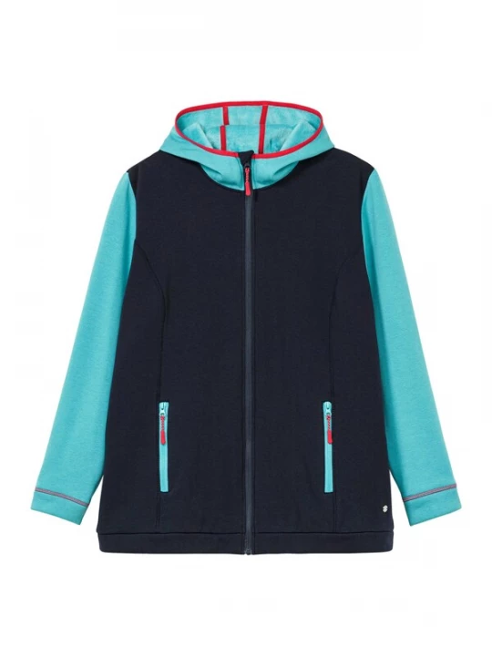 Foto van product SHEEGO Functionele fleece jas lichtblauw / donkerblauw
