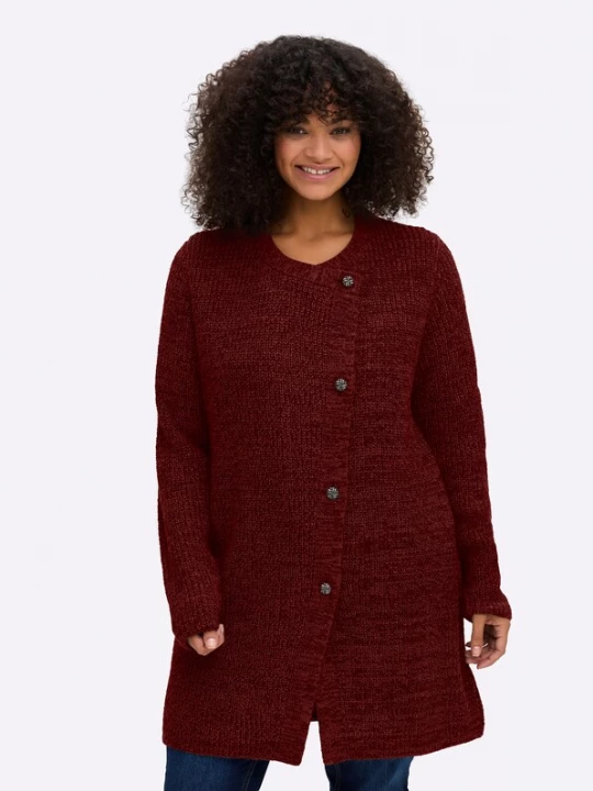 Foto van product SHEEGO Gebreid vest bordeaux