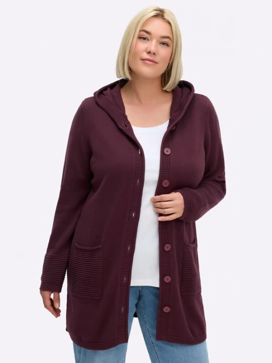 Foto van product SHEEGO Gebreid vest bourgogne