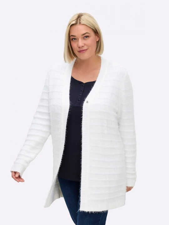 Foto van product SHEEGO Gebreid vest ecru