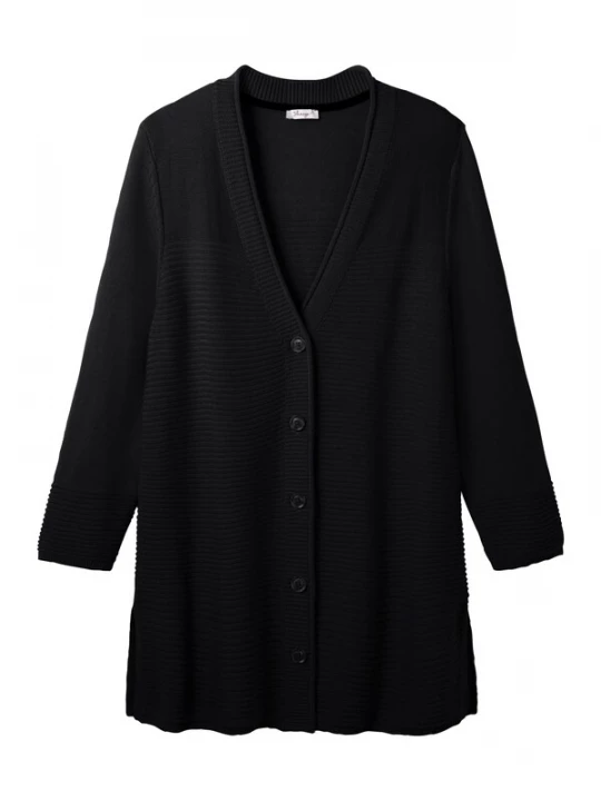 Foto van product SHEEGO Gebreid vest zwart