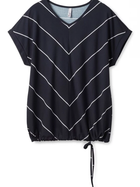 Foto van product SHEEGO Shirt donkerblauw / wit