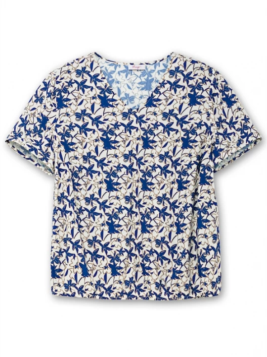 Foto van product SHEEGO Shirt ecru / blauw