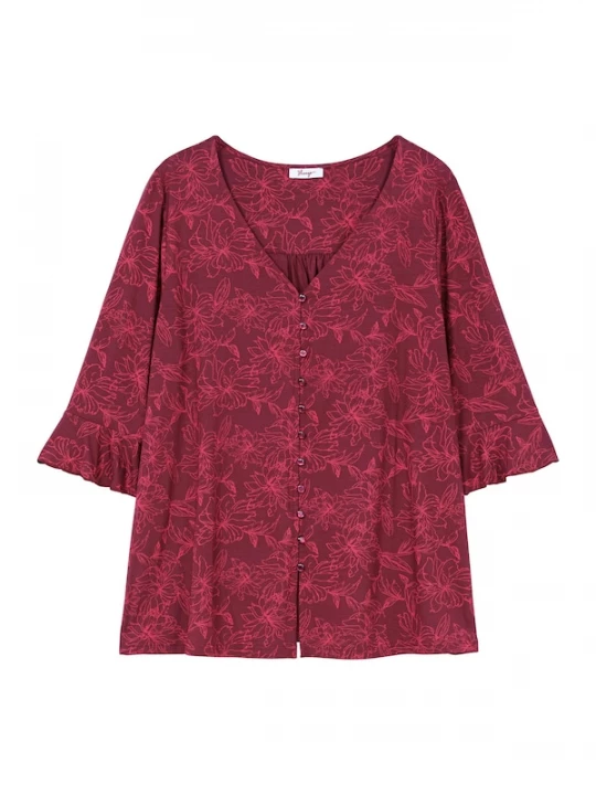 Foto van product SHEEGO Shirt framboos / wijnrood