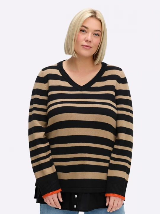 Foto van product SHEEGO Trui beige / zwart