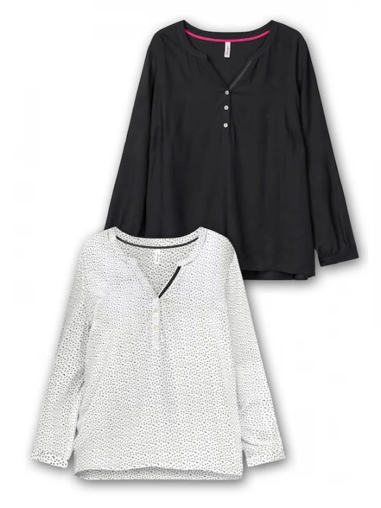 Foto van product SHEEGO Tuniek zwart / wit