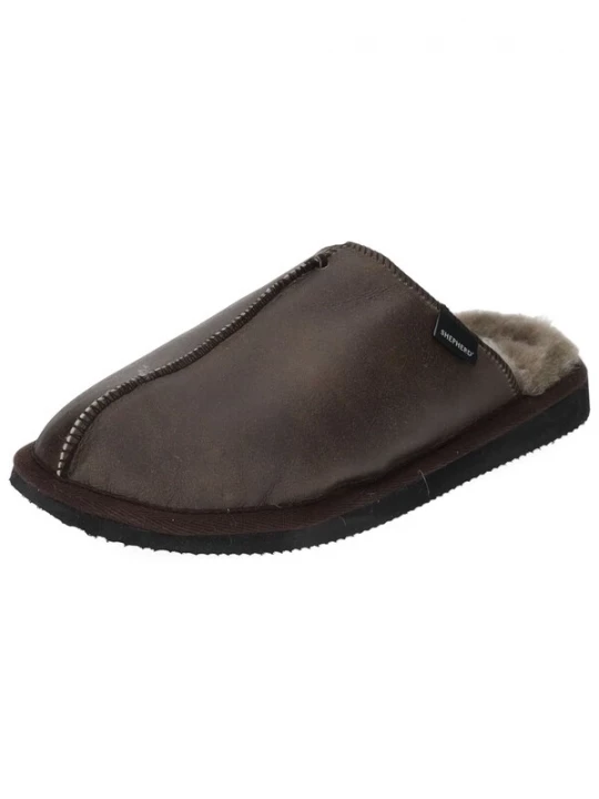 Foto van product SHEPHERD Huisschoen 'HUGO' chocoladebruin