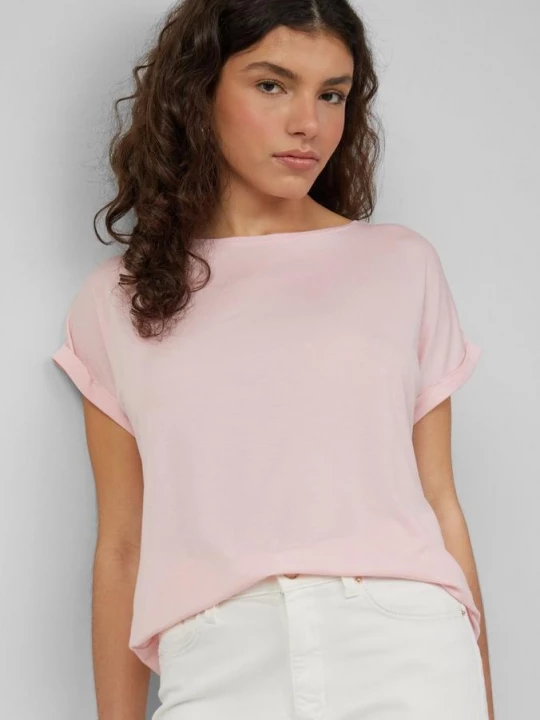 Foto van product Shirt in een loose fit van een lyocellmix QS roze