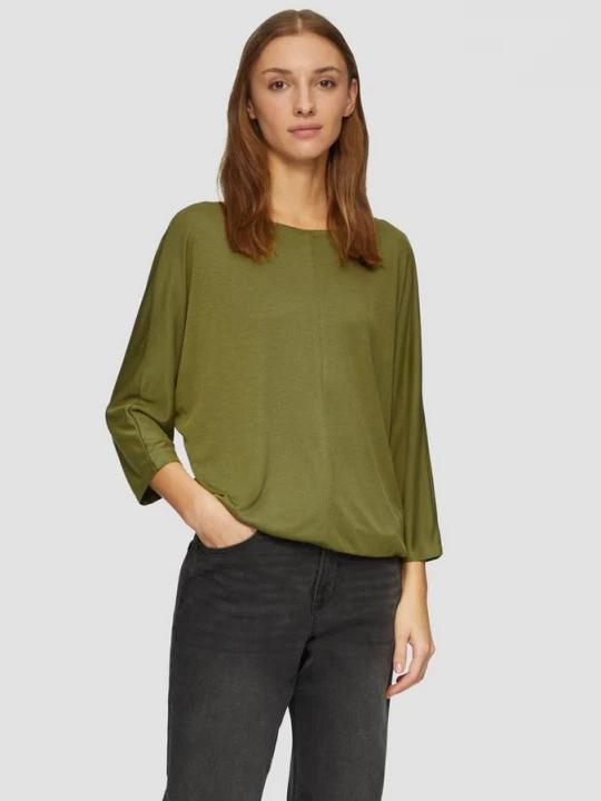 Foto van product Shirt in een O-shape met vleermuismouwen s.Oliver groen