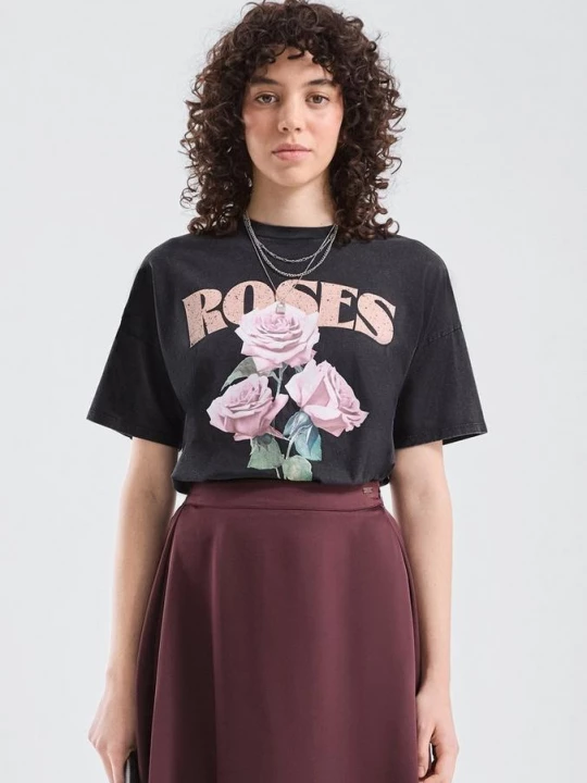 Foto van product Shirt met gewassen print QS