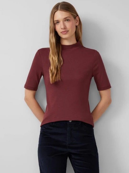 Foto van product Shirt met halflange mouwen in een slim fit s.Oliver rood