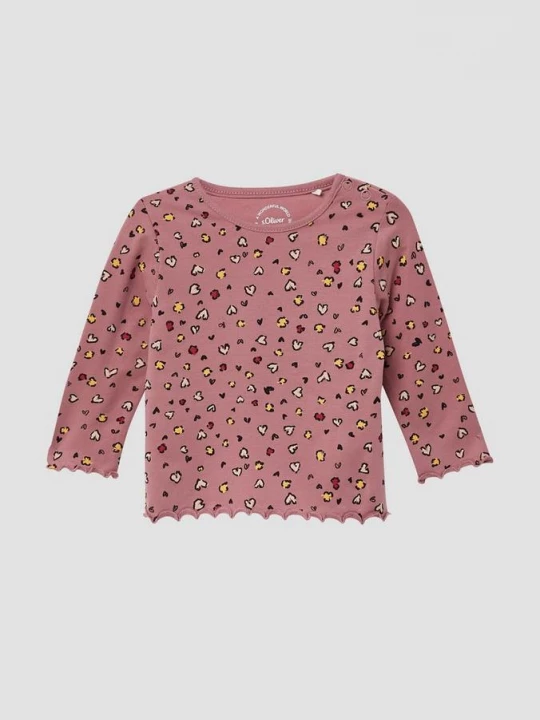 Foto van product Shirt met lange mouwen, all-over print en rolzoom s.Oliver