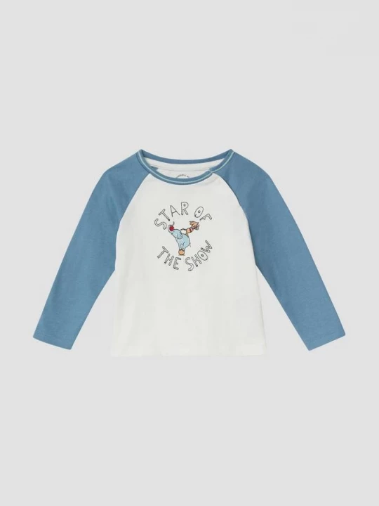 Foto van product Shirt met lange mouwen, borduursel en print s.Oliver