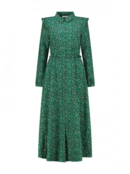 Foto van product Shiwi Blousejurk 'Calama' navy / geel / groen / pastelgroen