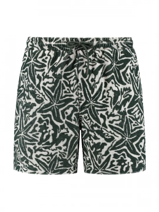 Foto van product Shiwi Broek 'Tony' donkergroen / wit